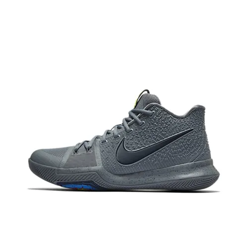 Nike Kyrie 3 Cool GREY Shock Absorbers Slip-Resistant MID Баскетбольные кроссовки для игры Мужской Cool Grey