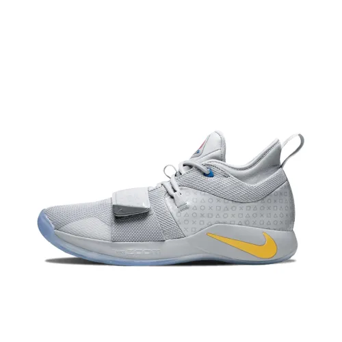 Nike PG 2,5 Play Station 'Белый' Низкий Топ Баскетбольные Кроссовки Мужские Серебряный