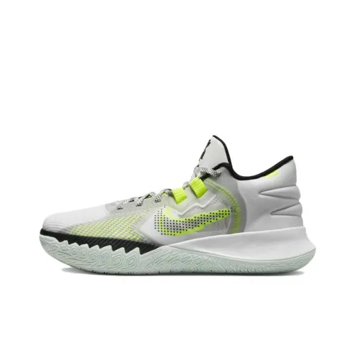 Nike Flytrap 5 Kyrie EP Irving MID Баскетбольные кроссовки для игры Мужской Белый Зеленый Азиатская версия