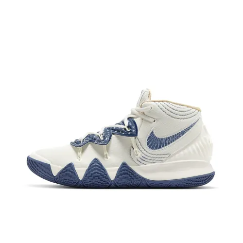 Nike Kybrid S2 High Топ Баскетбольные кроссовки для игры Унисекс Белый Синий Азиатская версия