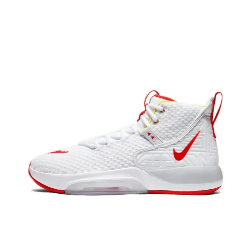 Nike Zoom Rize 1 National Team Цветовая схема Нескользящий Легкий Высокий Топ Баскетбольные кроссовки для игры Мужской Белый