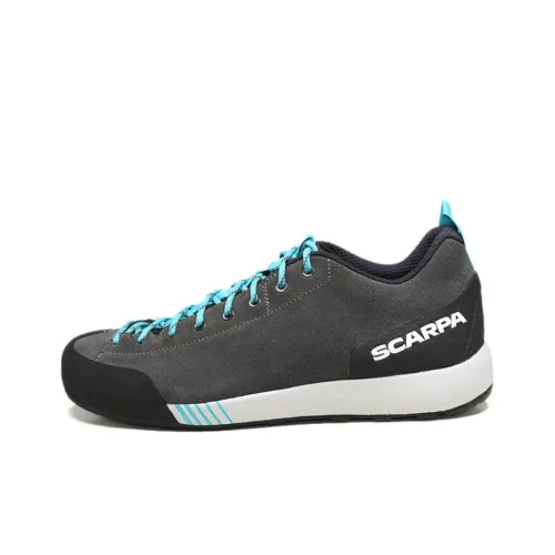 SCARPA Gecko Slip-resistant Abrasion-resistant Low Top Streetwear Men's Gray Sky Blue SCARPA Gecko Противоскользящий Устойчивый к истиранию Низкий Топ Уличная обувь Мужская Серый Небесно-голубой