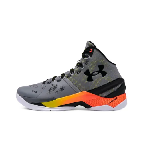 Under Armour Curry 2 High Топ Баскетбольные кроссовки для игры Унисекс Серый
