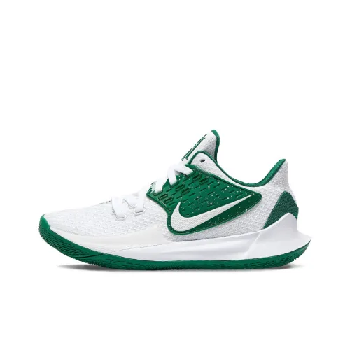 Nike Kyrie Low 2 TB Амортизация Износостойкий Низкий Топ Баскетбольные Кроссовки Унисекс Белый Зеленый