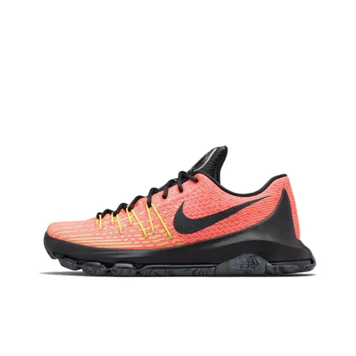 Nike KD 8 Non Slip Легкий Низкий Топ Баскетбольные Кроссовки для Игры Мужской Красный