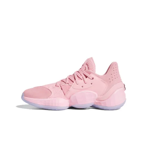Adidas Harden Vol. 4 Gca Харден Шок Абсорберы Устойчивая к истиранию Низкая Баскетбольная Обувь Мужская Розовая