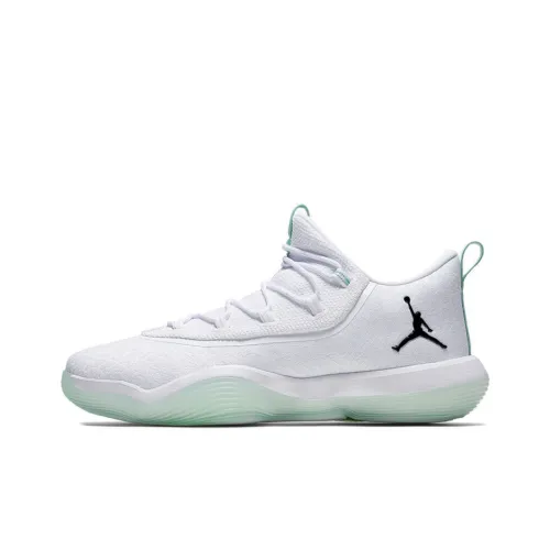 Jordan Super.Fly 2017 Low PF Амортизация Баланс Низкий Топ Баскетбольные кроссовки для игры Мужской Белый Зеленый