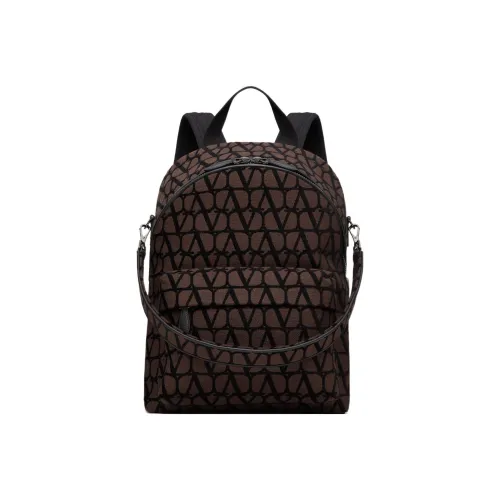 Valentino Кожа Детали Рюкзак Обычный Мужской Черный Желейный