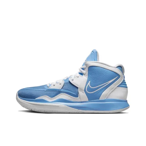 Nike Kyrie Infinity 8 Амортизаторы Shock Absorbers Противоскользящие Устойчивые к истиранию MID Баскетбольные кроссовки Унисекс Синий