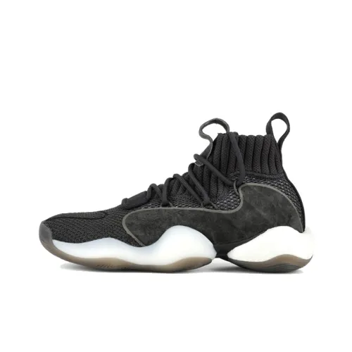 Adidas Originals Crazy BYW X Boost Slip-resistant Abrasion-resistant MID Баскетбольные кроссовки Мужской Черный Белый