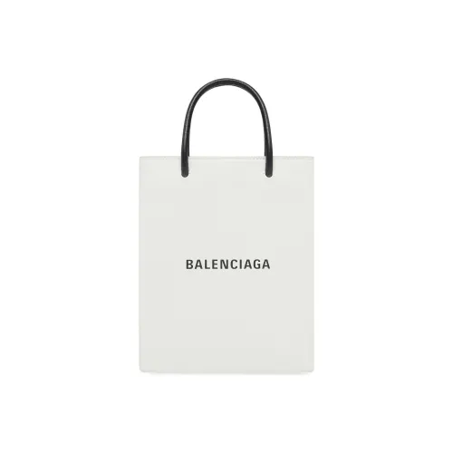 Balenciaga Коровья кожа Тоут Сумка Сумка для покупок Сумка Большая Женская Белая
