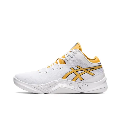 Asics UNPRE ARS LOW Баскетбольные кроссовки для игры Мужские Белый Желтый