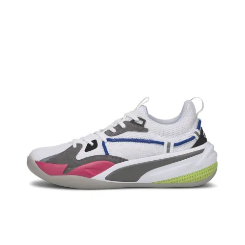 PUMA RS Dreamer Protro противоскользящие устойчивые к истиранию легкие баскетбольные кроссовки MID унисекс белые розовые