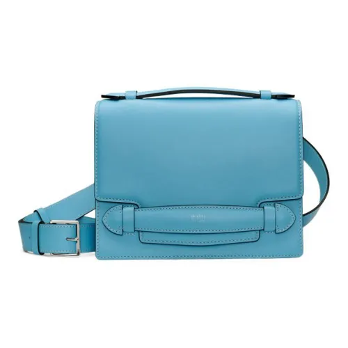 Moynat Soft Calfskin Crossbody Bag Shoulder Bag Women's Blue Moynat Мягкая Телячья Кожа Сумка через плечо Сумка на плечо Женская Синяя