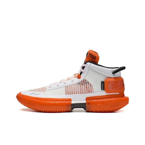 LiNing Badfive 3 Ultra Амортизация Поддержка Легкий Отскок MID Топ Баскетбольные кроссовки Мужской Стандартный Белый