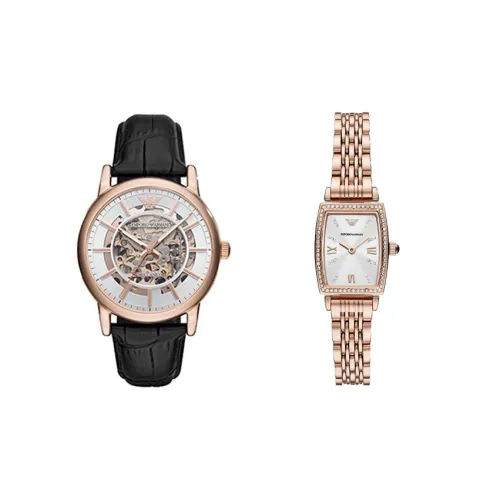 EMPORIO ARMANI Механические часы Movement унисекс, 43 мм, белые