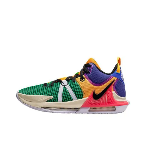 Nike Witness 7 'MULTI Цвет' LeBron EP MID Топ Баскетбольные кроссовки Мужской Многоцветный Азиатская Версия