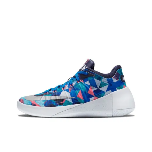 Nike Hyperdunk 2015 Low Non Нижняя юбка Легкий Низкий Топ Баскетбольные кроссовки для игры Мужской Синий Белый