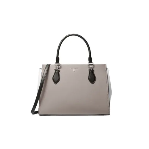 MICHAEL KORS Marilyn Кожа Доска для ноутбука Сумка Сумка через плечо Сумка через плечо Большая Женская Серый Черный