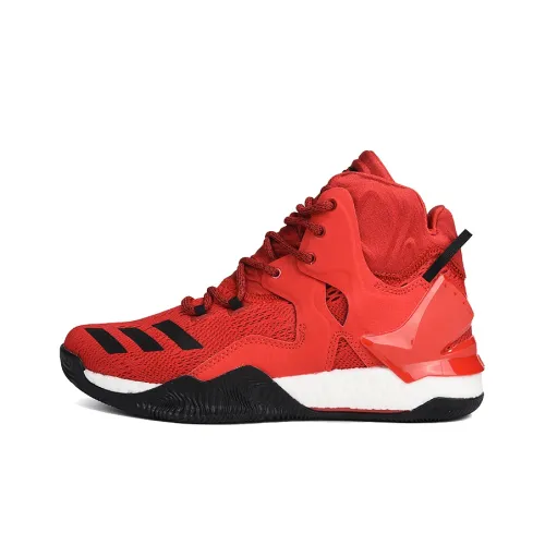 Adidas D Rose 7 Дышащий MID Топ Баскетбольные кроссовки Мужской Красный черный