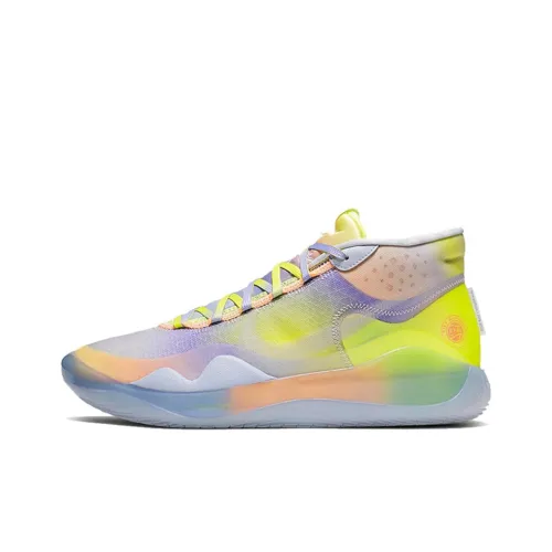 Nike KD 12 EYBL Желтый Фиолетовый Pulse MID Баскетбольные кроссовки Мужской Желтый