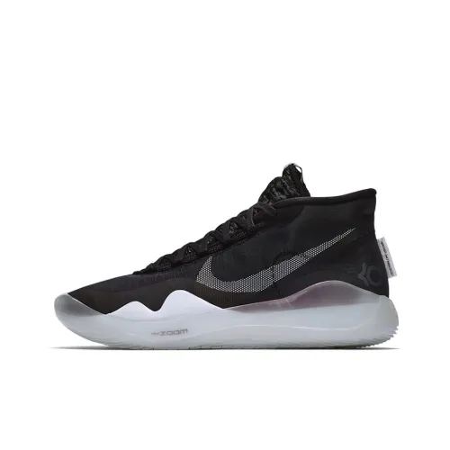 nike KD 12 KD 12 STARTER Цветовая схема MID Топ Баскетбольные кроссовки для игры Унисекс Черный