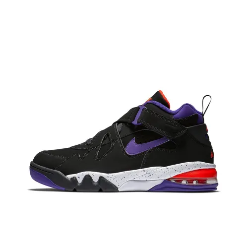 Nike Air FORCE Ma CB Shock Absorbers Slip-resistant Abrasion-resistant MID Топ Баскетбольные кроссовки Мужской Черный Фиолетовый