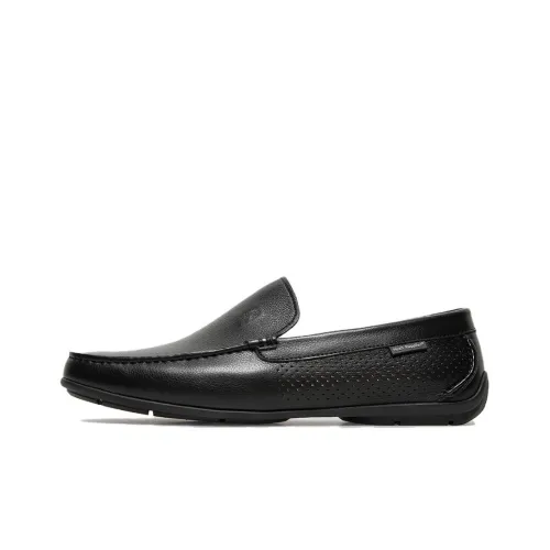 Hush Puppies Повседневные кожаные туфли с низким верхом, черные, мужские
