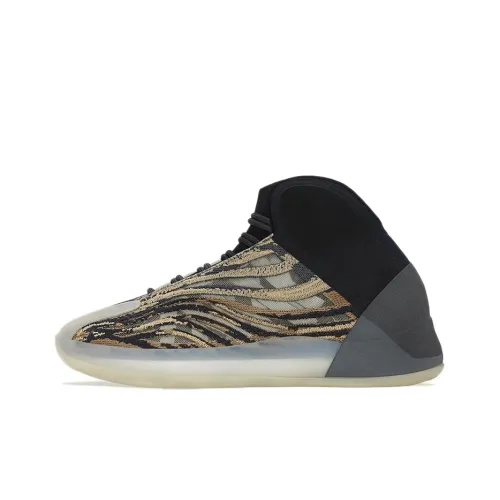 Adidas Originals Yeezy QNTM Amber Tint' Устойчивый к истиранию MID Баскетбольные кроссовки для игры Унисекс Черный Янтарь