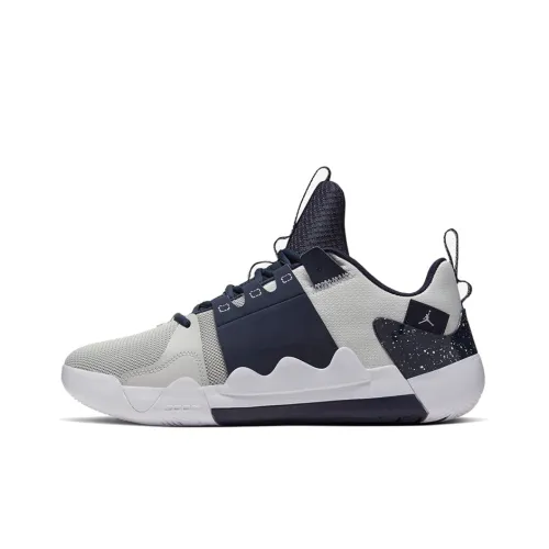 Джордан Zoom Zero Gravity PF Low Топ Баскетбольные кроссовки для игры Мужской Темно-синий и Асфальтовый серый