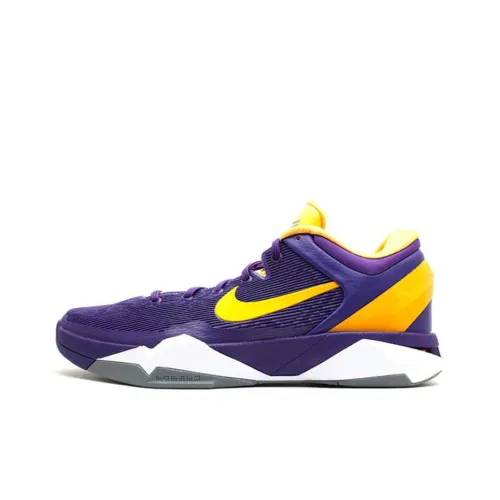 Nike Zoom Kobe 7 YIN And Yang Противоскользящий Устойчивый к истиранию Низкий Топ Баскетбольные кроссовки Мужской Фиолетовый Золото