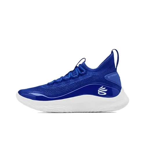 Under Armour Curry 8 Team Curry Low Топ Баскетбольные кроссовки для игры Унисекс Небесно-голубой