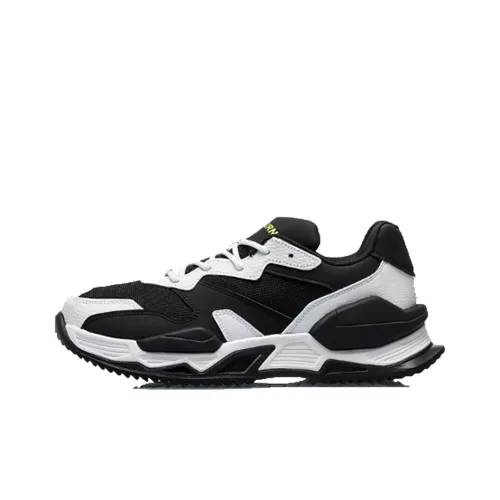 LINING Reburn Low Топ Баскетбольные кроссовки Мужской Черный Белый