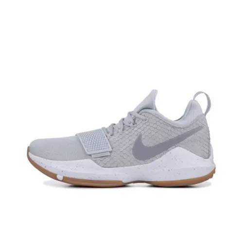 Nike PG 1 PURE Platinum Anti-Slip Lightweight Low-Top Баскетбольные кроссовки для игры Мужской Серый
