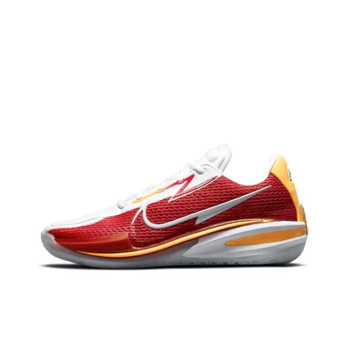 Nike Air Zoom г.T. Cut 1 EP Low Топ Баскетбольные кроссовки для игры Унисекс Белый Красный Азиатская Версия
