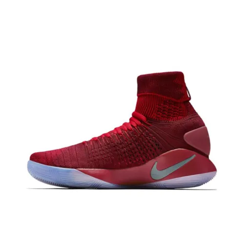 nike Hyperdunk 2016 Flyknit Нескользящий Легкий Высокий Топ Баскетбольные Кроссовки для Игры Мужской Красный