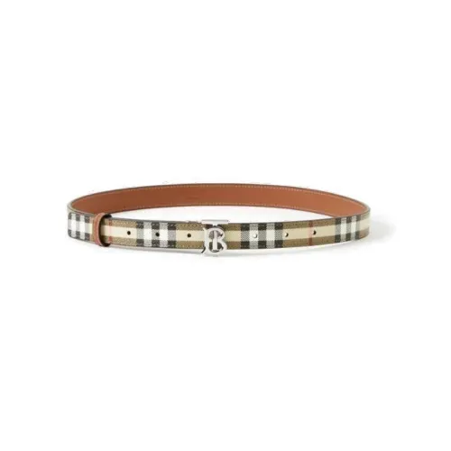 Burberry Кожаные ремни Бежевые Женские