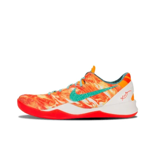 Nike Kobe 8 System GC 'All Star Extraterrestrial' Спортивная упаковка низкие баскетбольные кроссовки унисекс белые и оранжевые