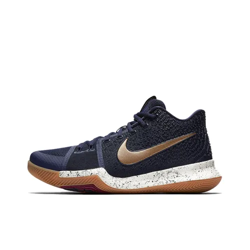 Nike Kyrie 3 'Обсидиан' Slip-resistant Abrasion-resistant MID Баскетбольные кроссовки Мужской Черный