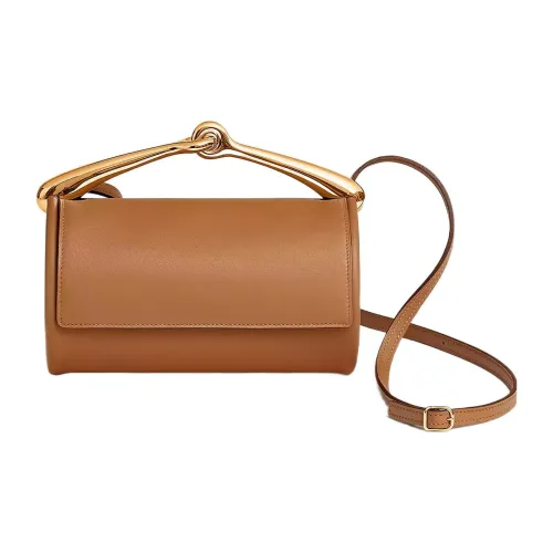 HERMES Maximors Swift Кожа Плечевая сумка Сумка Женская 37 Золото