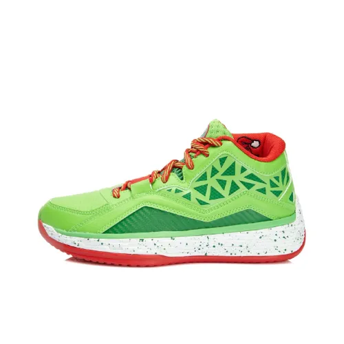 Подкладка Wade Fission 2,5 MID Топ Баскетбольные кроссовки Унисекс Зеленый Красный