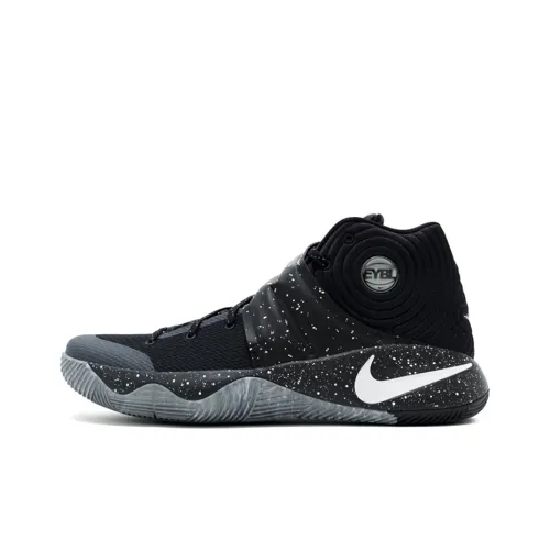 nike Kyrie 2 EYBL Амортизаторы Shock противоскользящие и устойчивые к истиранию баскетбольные кроссовки Mid топ мужские черные и серые