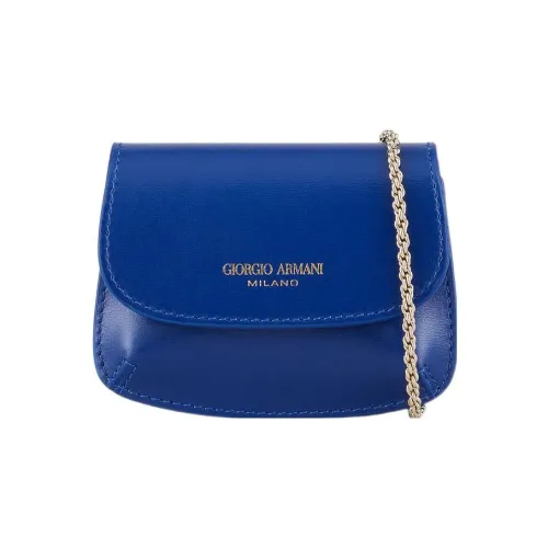 GIORGIO ARMANI Коровья кожа Одно плечо Через плечо Клатч Мини Женский Синий