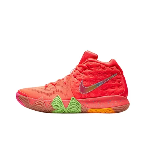 Nike Kyrie 4 Lucky CHARMS Lucky Charm Non Slip Lightweight MID Баскетбольные кроссовки для игры Men's Orange