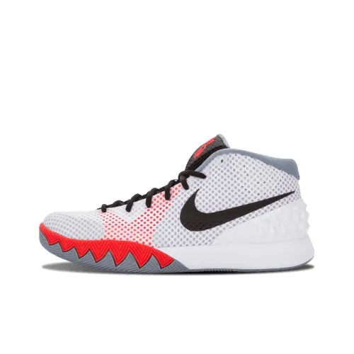 Nike Kyrie 1 Инфракрасный Красный Non Slip Легкий MID Баскетбольные кроссовки Мужской Лазерный Красный