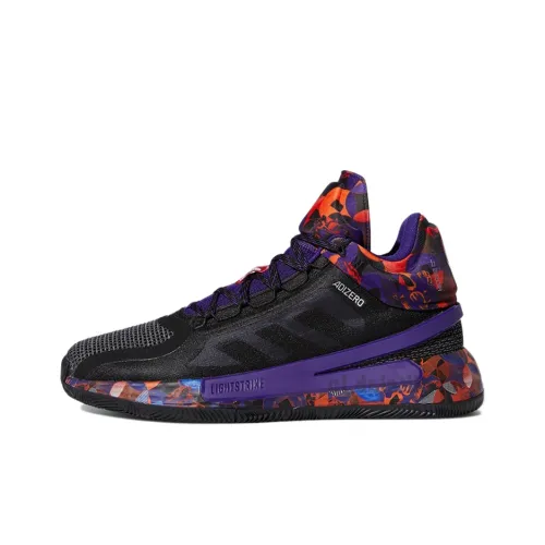Adidas D Rose 11 Амортизирующие низкие баскетбольные кроссовки с противоскользящим покрытием мужские черные фиолетовые оранжевые
