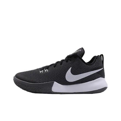 Nike Zoom Live 2 EP Амортизаторы Slip-resistant Abrasion-resistant Низкий топ Баскетбольные кроссовки Мужской Черный Белый