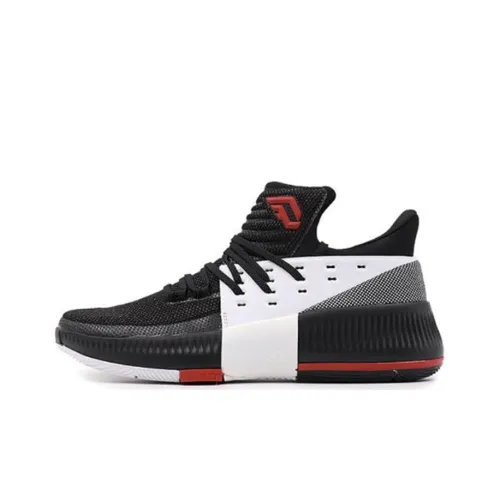 Adidas D Lillard 3 On Tour Low Баскетбольные кроссовки Unisex Черный Белый