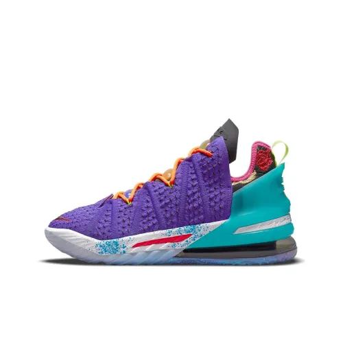 Найк Леброн 18 Баскетбольные кроссовки Низкие Топ Унисекс