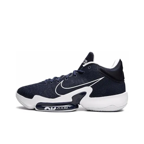 Nike Zoom Rize 2 TB Promo Шокабойеры Противоскользящие Устойчивые к истиранию Низкий Топ Баскетбольные Кроссовки Мужские Темно-синий